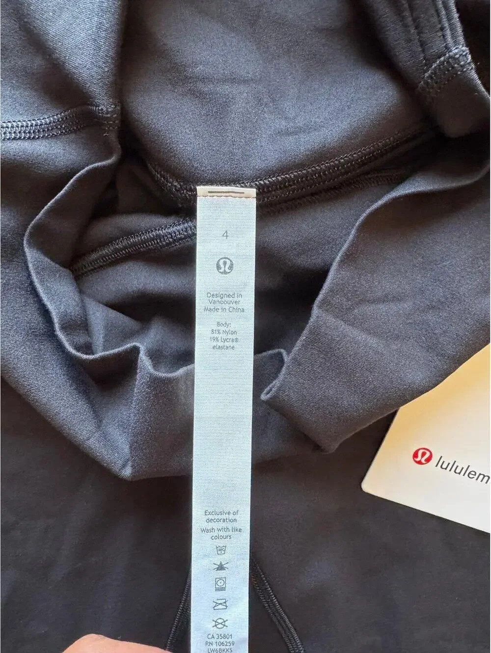 Lululemon Align With Pockets High Rise 23” Black Size 4 NWT